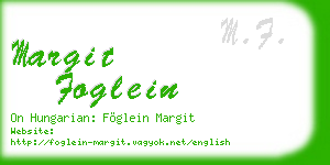 margit foglein business card