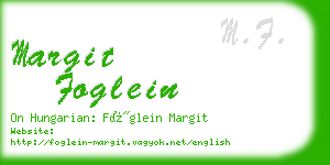 margit foglein business card